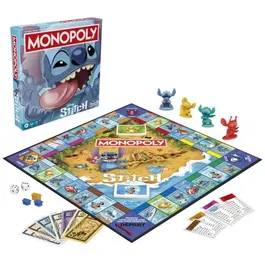 Monopoly - Jeu de société Stitch Edition Lilo & Stitch, plateau, 2 à 4 joueurs, à partir de 8 ans, durée 30 min, édition Disney