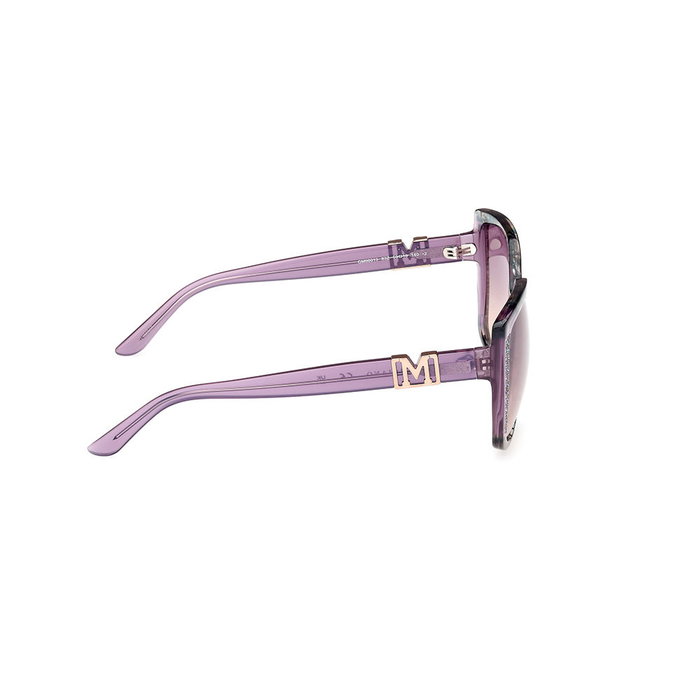 Guess By Marciano GM00013 83Z Lunettes de Soleil Femme Carrées LilaHavana Calibre 59mm