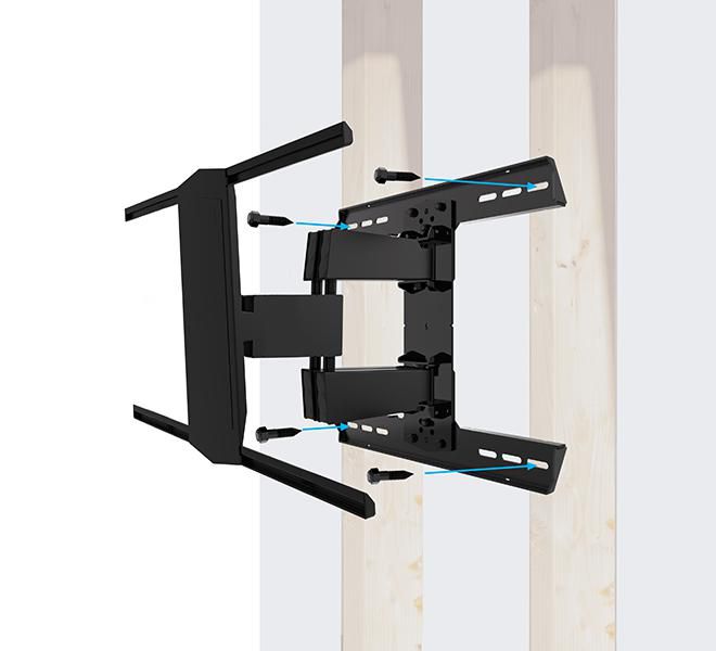 B-Tech Support Mural Double Bras Articulé avec UltraGlide pour Écrans Plats 75 à 75 Pouces, Inclinaison et Rotation, jusqu'à 50kg B-Tech Support Mural Double Bras Articulé avec UltraGlide pour Écrans Plats 75 à 75 Pouces, Inclinaison et Rotation, jusqu'à 50kg