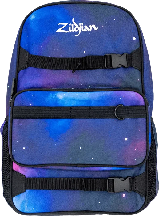 Zildjian Purple Galaxy Mochila pour Étudiant avec étui à baguettes et baquetas