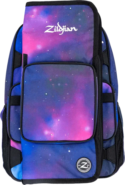 Zildjian Purple Galaxy Mochila pour Étudiant avec étui à baguettes et baquetas