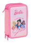 Safta Plumier Triple Barbie 37 Pièces - Taille 12,5 x 19,5 x 5,5 cm - Pour Enfants à partir de 3 Ans