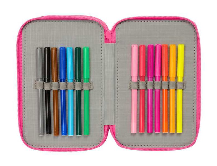 Safta Plumier Triple Barbie 37 Pièces - Taille 12,5 x 19,5 x 5,5 cm - Pour Enfants à partir de 3 Ans Safta Plumier Triple Barbie 37 Pièces - Taille 12,5 x 19,5 x 5,5 cm - Pour Enfants à partir de 3 Ans