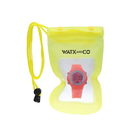 Watxandco WASUMMER20_2 Montre Digitale Orange et Rose