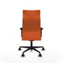 Piqueras Y Crespo Fauteuil Albacete Orange avec Mécanisme Synchrone et Accoudoirs 2D