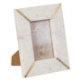 BigBuy Home Cadre photo Blanc Doré Cuivre Marbre 10 x 15 cm