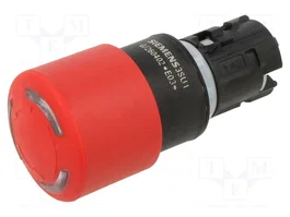 SIEMENS Commutateur de sécurité SIRIUS ACT rouge, champignon, 2 positions stables