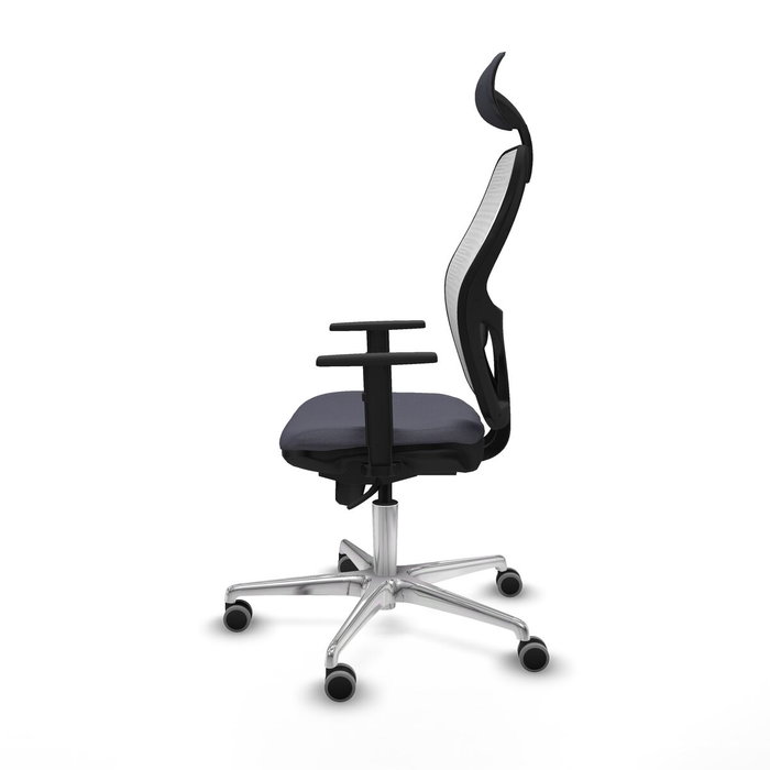 Piqueras y Crespo Chaise de Bureau 1D086G1 Gris foncé avec Appui-tête Piqueras y Crespo Chaise de Bureau 1D086G1 Gris foncé avec Appui-tête