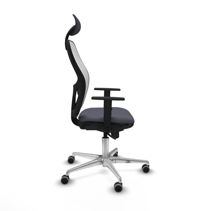 Piqueras y Crespo Chaise de Bureau 1D086G1 Gris foncé avec Appui-tête Piqueras y Crespo Chaise de Bureau 1D086G1 Gris foncé avec Appui-tête