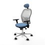Piqueras y Crespo 3D086N1 Chaise de Bureau avec Appui-tête Bleu ciel