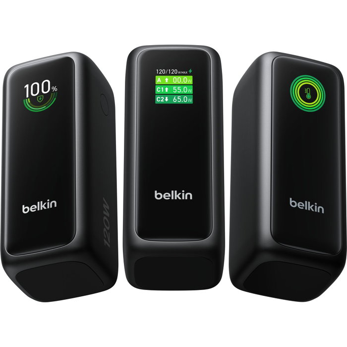 Belkin PB Display PD120W Noir 22000mAh avec Câble Rétractable