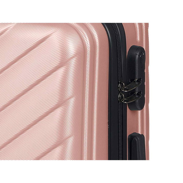ARTE REGAL Set de 3 Valises Écaille ABS Rose