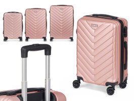 Arte Regal Set de 3 valises ABS rose avec écailles 49x74.5x28 cm (moyenne 67x45x26 cm, petite 57x38x23 cm)