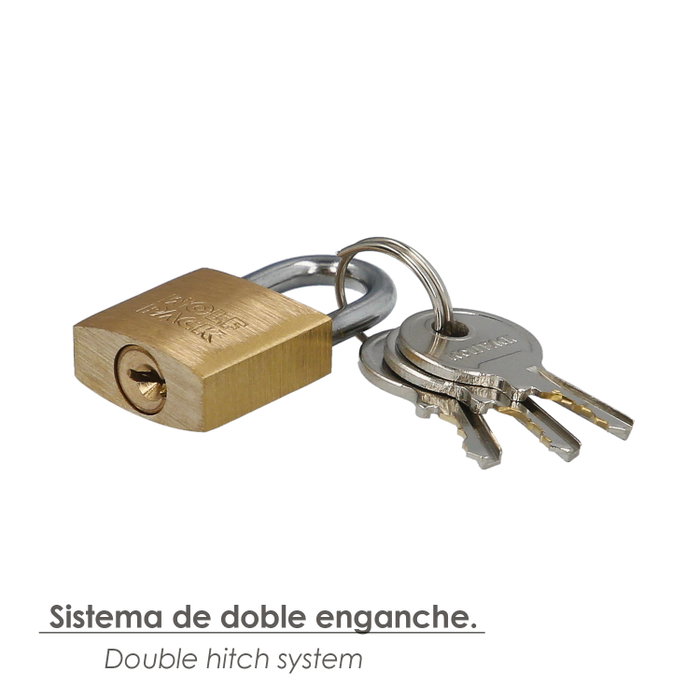 WOLFPACK LINEA PROFESIONAL Chaîne en laiton anse normale 20 mm