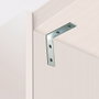 Edm Angle de renfort modèle An02, 60 x 60 x 15 mm, 4 pièces