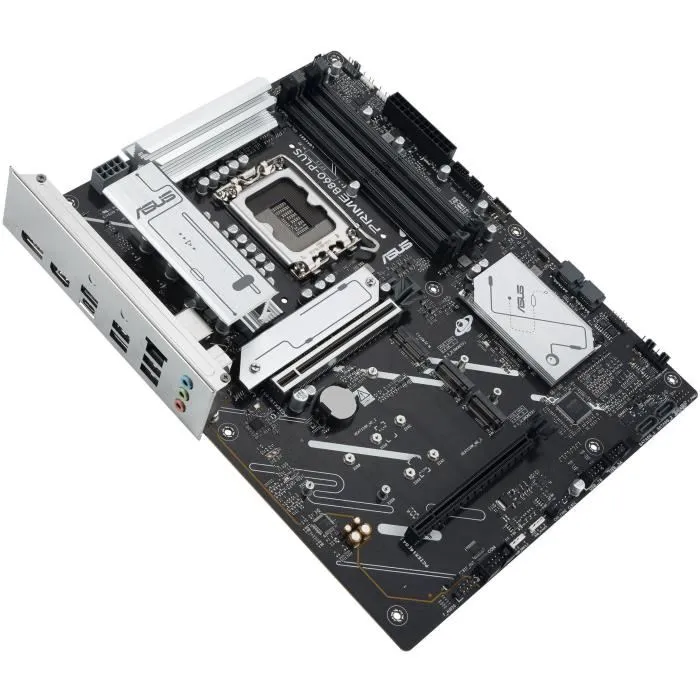 ASUS PRIME B860-PLUS-CSM - Carte mère ATX Intel B860 Socket LGA 1851 pour Intel Core Ultra 2, DDR5, M.2, SATA III, 2.5 GbE