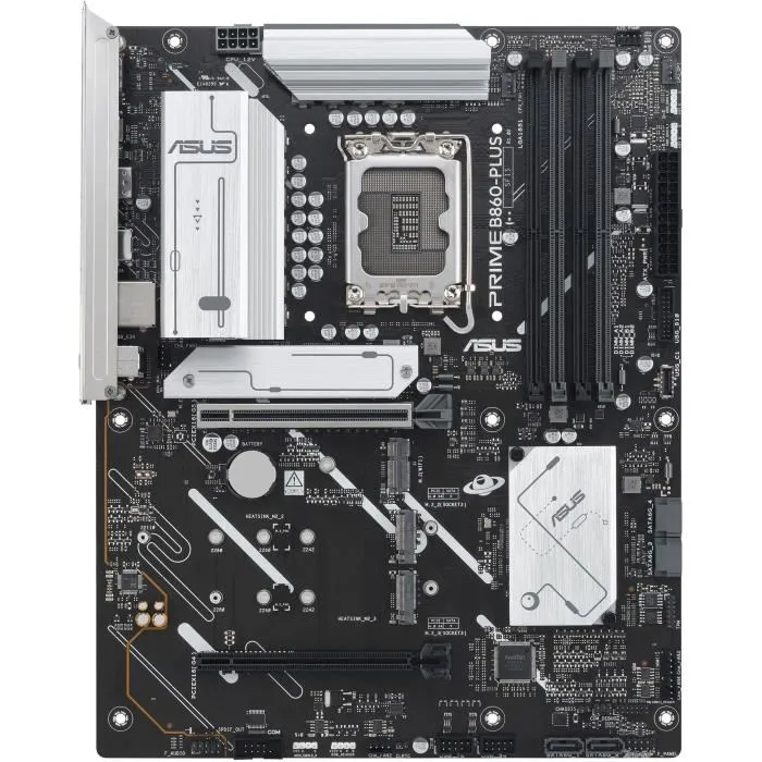 ASUS PRIME B860-PLUS-CSM - Carte mère ATX Intel B860 Socket LGA 1851 pour Intel Core Ultra 2, DDR5, M.2, SATA III, 2.5 GbE