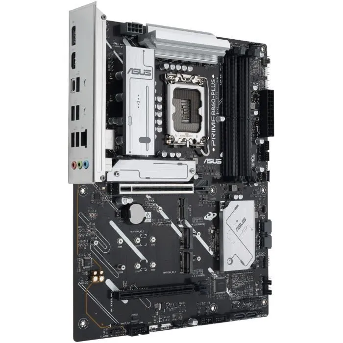 ASUS PRIME B860-PLUS-CSM - Carte mère ATX Intel B860 Socket LGA 1851 pour Intel Core Ultra 2, DDR5, M.2, SATA III, 2.5 GbE