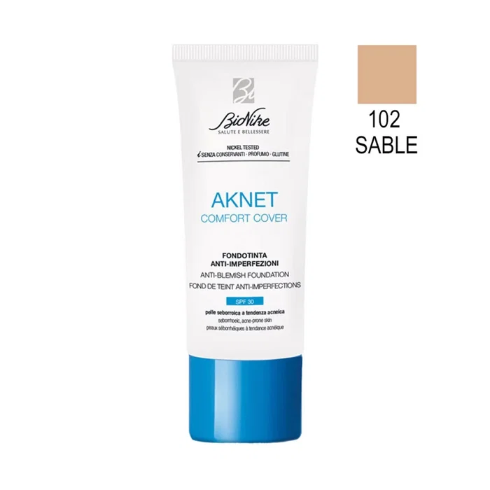 BioNike Comfort Cover Fond de teint liquide 102 Sable SPF 30 BioNike Comfort Cover Fond de teint liquide 102 Sable SPF 30