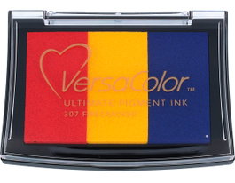 Tsukineko Versacolor Tampon encreur 3 couleurs petardo 95x65mm