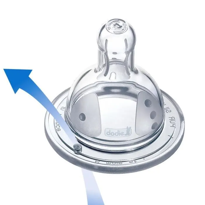 Dodie Biberon Initiation+ Anti-Coliques 330 ml avec Tétine 3 Vitesses, Col Large, Graduation Facile, Bleu Pompier, Dès 6 mois Dodie Biberon Initiation+ Anti-Coliques 330 ml avec Tétine 3 Vitesses, Col Large, Graduation Facile, Bleu Pompier, Dès 6 mois