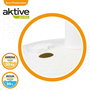 Color Baby - Support de parasol en polyrésine blanche, tube 4.8 cm, capacité 30 kg, dimensions D58 x 35 cm