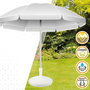 Color Baby - Support de parasol en polyrésine blanche, tube 4.8 cm, capacité 30 kg, dimensions D58 x 35 cm