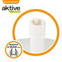 Color Baby - Support de parasol en polyrésine blanche, tube 4.8 cm, capacité 30 kg, dimensions D58 x 35 cm