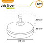 Color Baby - Support de parasol en polyrésine blanche, tube 4.8 cm, capacité 30 kg, dimensions D58 x 35 cm