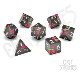 Glassstaff CritStones Metal pack dés Nighttime Blossom (7)