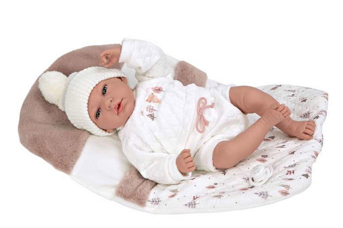 Muñecas Arias Muñeco Elegance Andie avec saucisse de poids (poupée lestée) 40 cm - Corps souple
