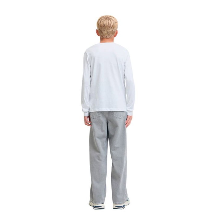 T-shirt à Manches Longues Enfant Jack & Jones Jjurban Ls Crew Neck Blanc 8-9 Ans