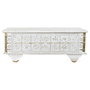 Table d'appoint DKD Home Decor MB-182010 Blanc Doré Métal Bois de manguier 115 x 60 x 45 cm