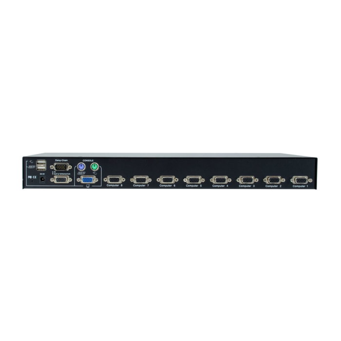 LevelOne KVM-3208 Commutateur KVM 8 ports combo PS/2-USB VGA LevelOne KVM-3208 Commutateur KVM 8 ports combo PS/2-USB VGA
