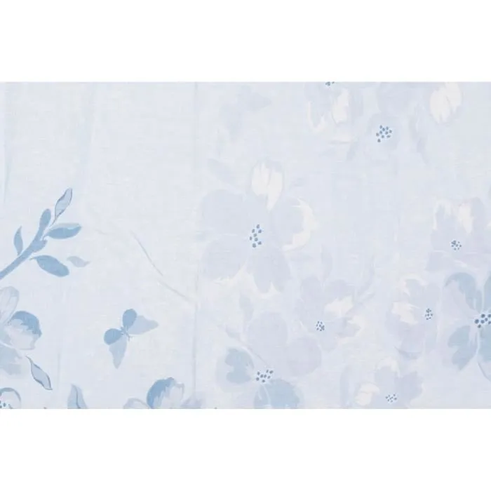 Parure de lit King - 1 housse de couette 220 x 240 cm + 2 taies d'oreiller 60 x 60 cm - 100% coton renforcé - Bleu - 140 fils
