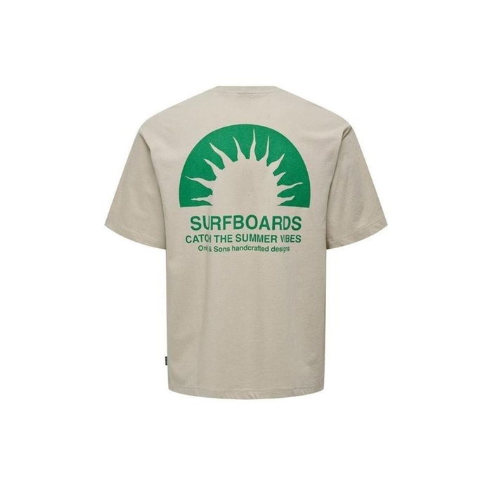 T-shirt à manches courtes homme Only & Sons Onskasen Rlx Silver Lining Gris