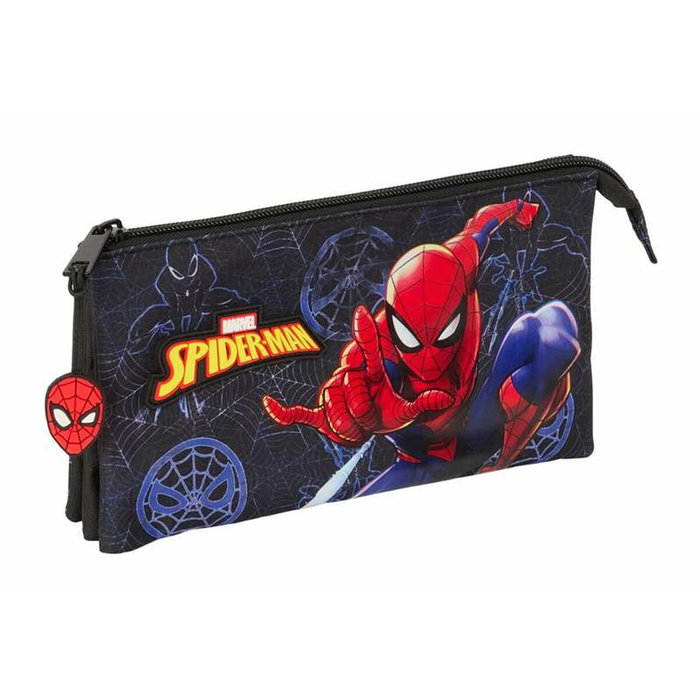 Fourre-tout Spider-Man Attack Noir 22 x 12 x 3 cm Fourre-tout Spider-Man Attack Noir 22 x 12 x 3 cm