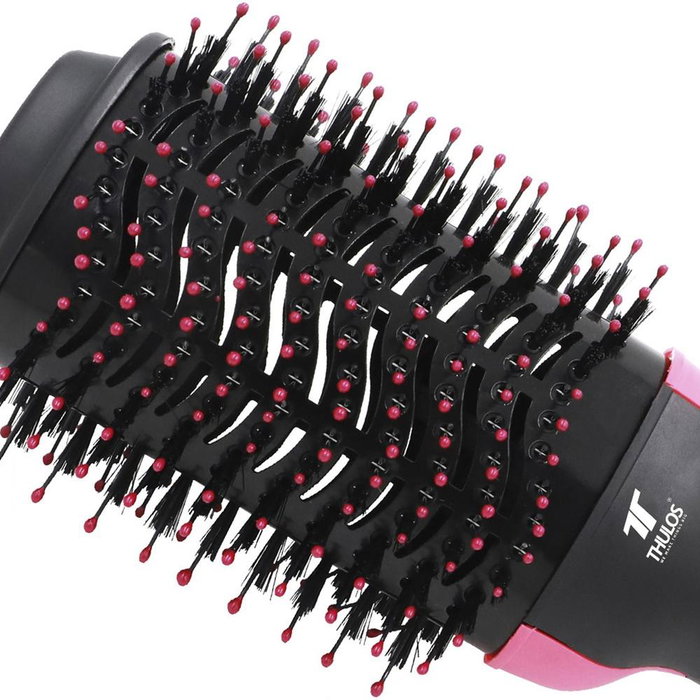 Thulos TH-HAB360 Brosse 2 en 1 Lisseur et Sèche-cheveux