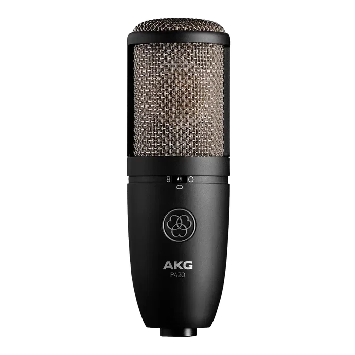 AKG P420 Microphone Condensateur + Plugin Lexicon PCM Native Reverb - Diaphragme 1", Filtre Coupe-Bas