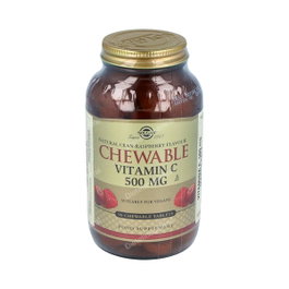 SOLGAR Vitamina C 500mg Frambuesa 90 Comprimés Masticables