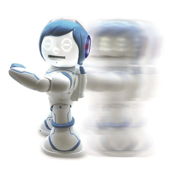 Lexibook Robot éducatif bilingue français anglais POWERMAN KID, robot jouet parlant programmable STEM avec danse, karaoké, 450+ quiz et story maker