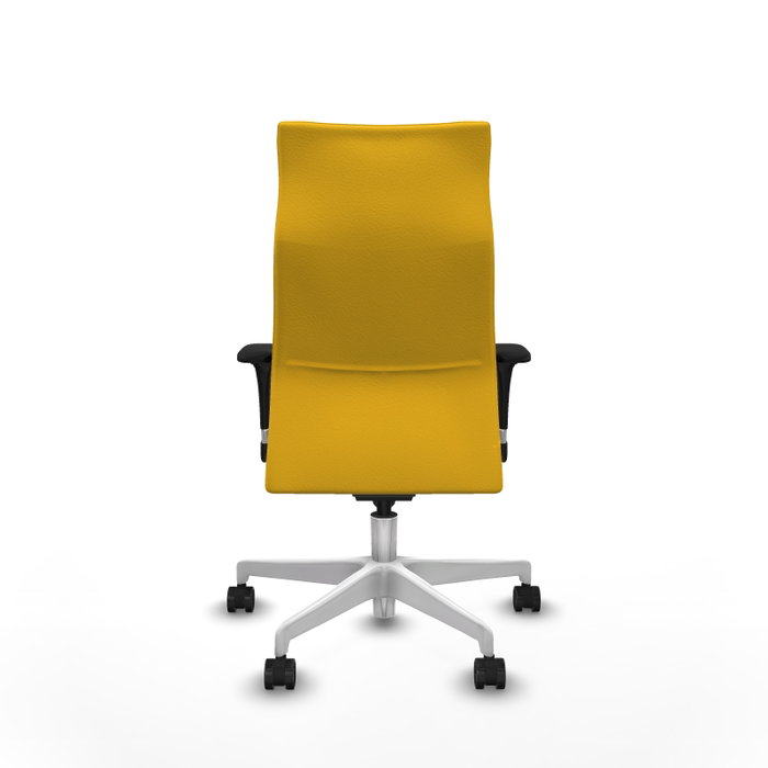 Piqueras Y Crespo Fauteuil Albacete Jaune avec Mécanisme Sincro et Accoudoirs 1D