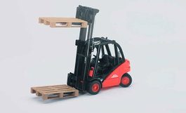 Bruder Carretille élévatrice Linde H30D avec 2 palettes