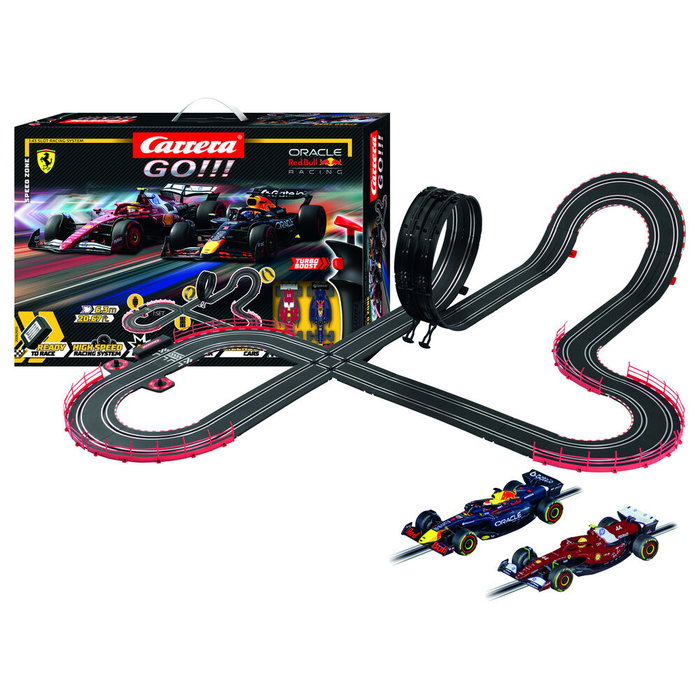 Carrera GO!!! Speed Zone Circuit de course avec voitures F1 Ferrari et Red Bull Carrera GO!!! Speed Zone Circuit de course avec voitures F1 Ferrari et Red Bull