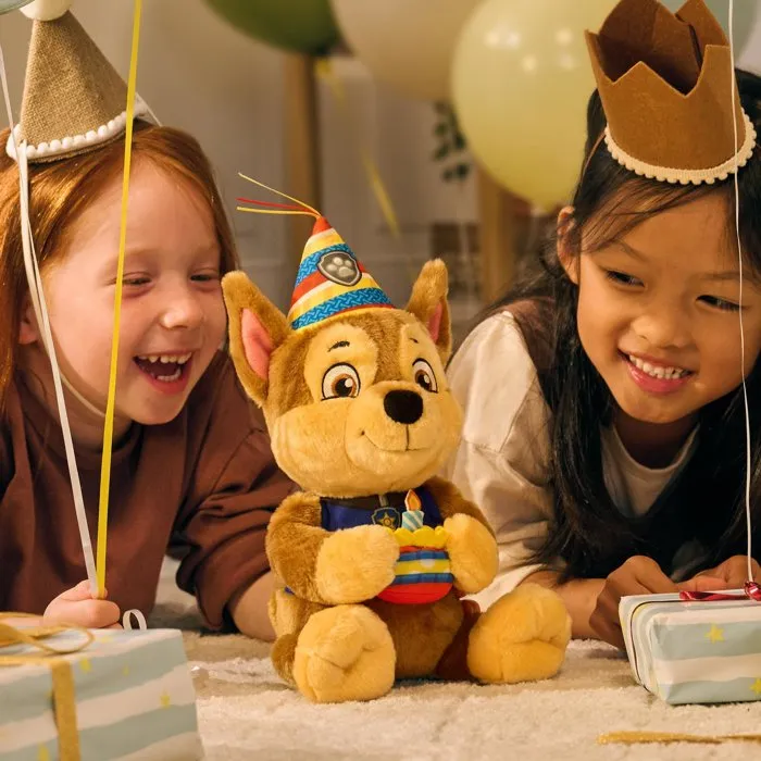 Spin Master Peluche Pat' Patrouille - Chase pour anniversaire - Douce et câline - 25 cm - Pour enfant dès 12 mois