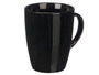 Vessia Mug Noir 330 ml – Céramique Brillante 11,5 x 10,5 x 8,5 cm (Set de 24)