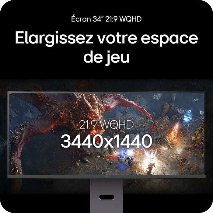 LG UltraGear 34G600A-B 34'' Curvé WQHD
