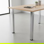 HERRAJES ALK Rigo Patas de table réglables chromées pour plateau fixe 60x60-710 - Jeu de 4