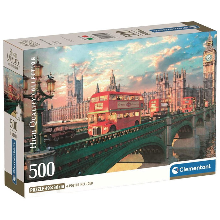 CLEMENTONI Puzzle Westminster Bridge High Quality 500pzs CLEMENTONI Puzzle Westminster Bridge High Quality 500pzs