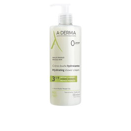 A-Derma Crème de douche hydratante Essentielle 500 ml pour toute la famille, peaux sensibles, visage corps cheveux